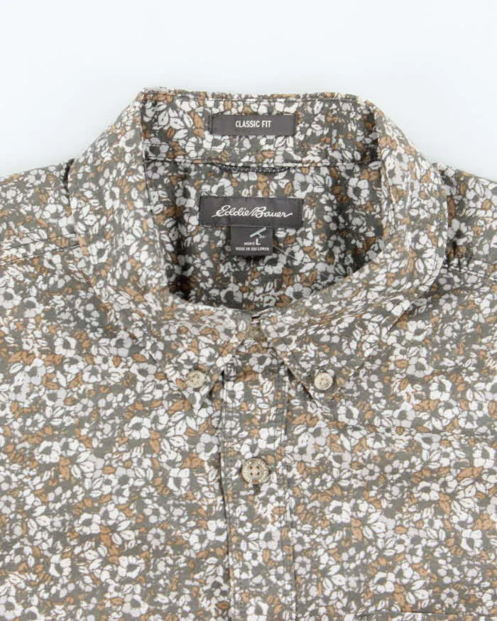 Vintage 2000's Eddie Bauer Floral Print Short Sleeve Shirt - L sold by Rokit product image thumbnail 5