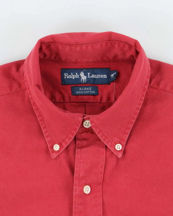 Vintage 2000's Ralph Lauren Heavyweight Faded Plain Shirt - M sold by Rokit product image thumbnail 5