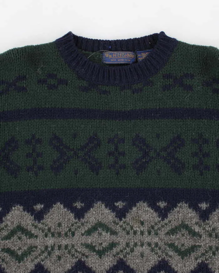 Vintage 80s WM H Leishman Wool Shetland Sweater - M sold by Rokit product image thumbnail 3