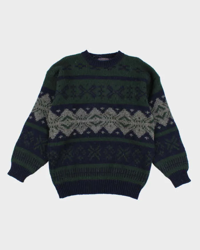 Vintage 80s WM H Leishman Wool Shetland Sweater - M sold by Rokit