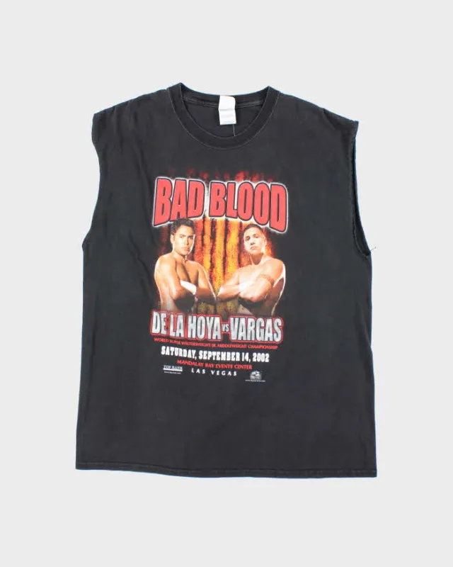 Vintage 2000's Bad Blood De La Hoya vs Vargas Boxing Graphic Cut Off T-Shirt - XL sold by Rokit
