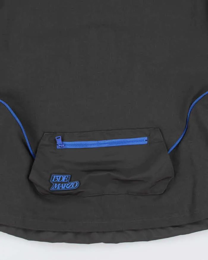 13DE MARZO Heavyweight Panelled Short Sleeve Sweatshirt - L sold by Rokit product image thumbnail 3