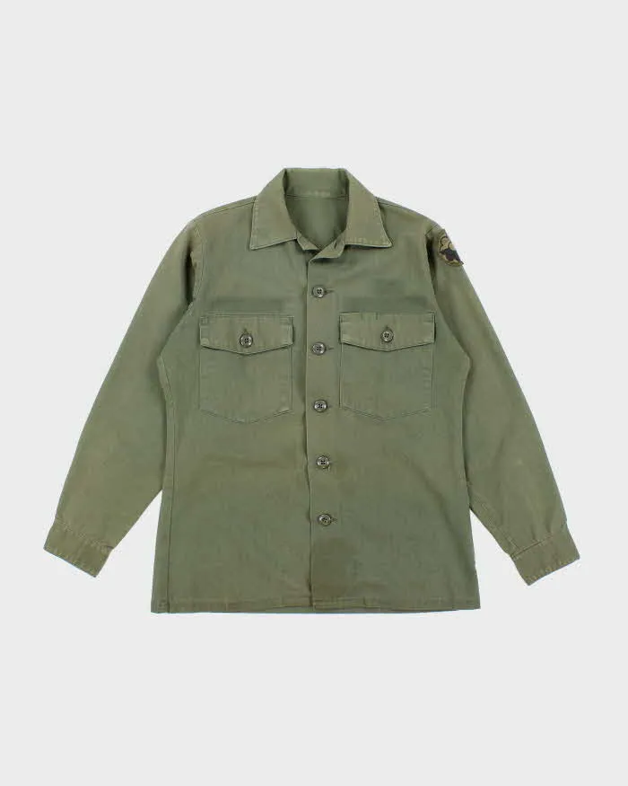 70s Vintage US Army Dura-Press Utility Shirt - Small sold by Rokit