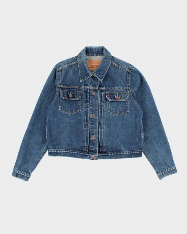 Vintage 90's Levi's Dark Wash Cropped Denim Jacket - M sold by Rokit