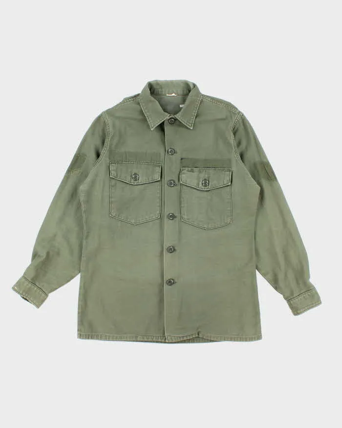 60s Vintage US Army OG-107 Utility Shirt - Large sold by Rokit