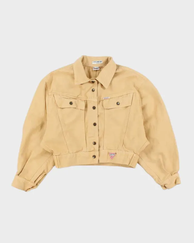 Vintage 90's Guess Heavyweight Cropped Denim Jacket - L sold by Rokit