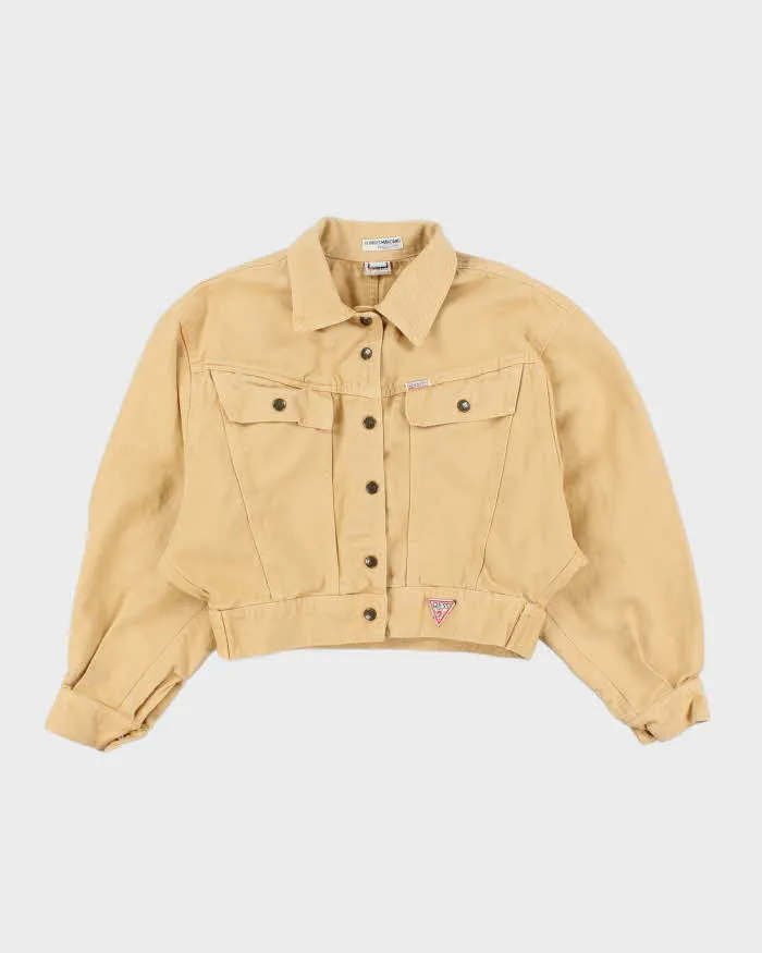 Vintage 90's Guess Heavyweight Cropped Denim Jacket - L sold by Rokit