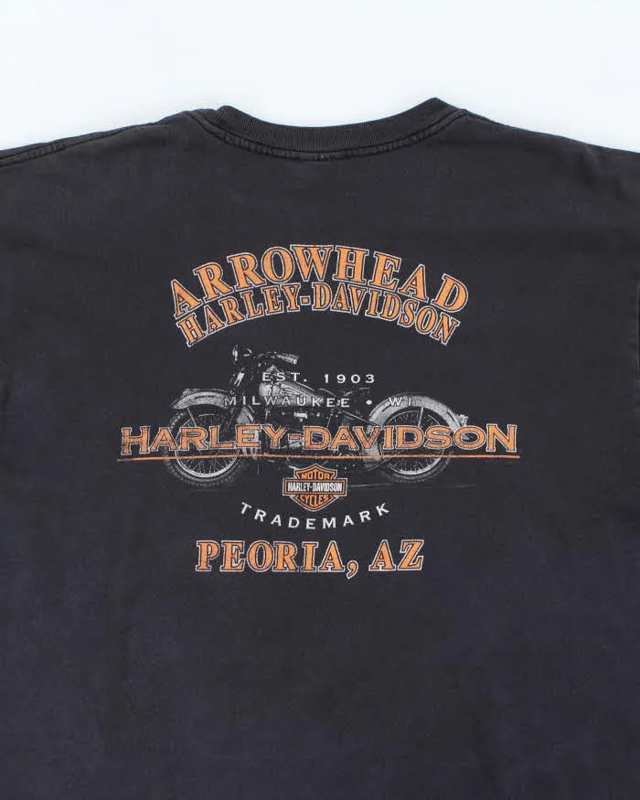 Vintage Y2K Harley Davidson Centre Logo Graphic T-Shirt - XL sold by Rokit product image thumbnail 4
