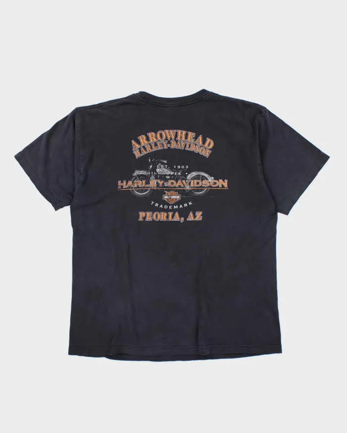 Vintage Y2K Harley Davidson Centre Logo Graphic T-Shirt - XL sold by Rokit product image thumbnail 3
