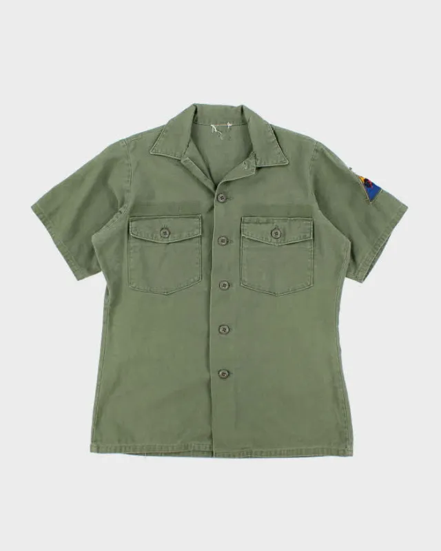 60s Vintage US Army OG-107 Utility Shirt - Large sold by Rokit