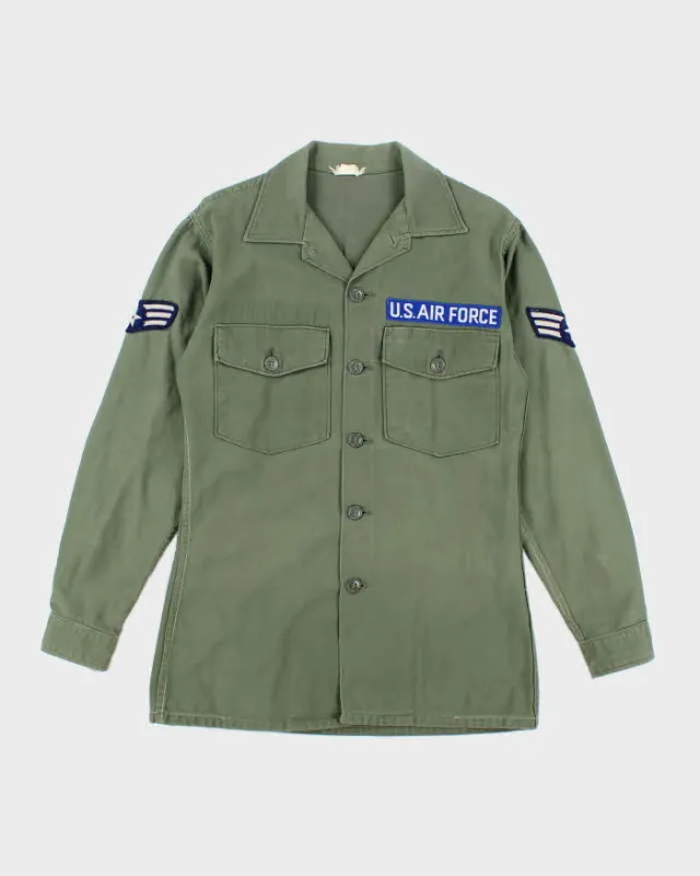 60s Vintage US Army OG-107 Utility Shirt - Medium sold by Rokit