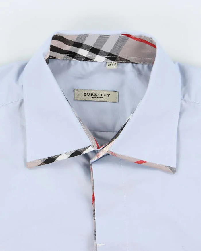 Vintage 2000's Burberry Nova Check Collar Plain Shirt - L sold by Rokit product image thumbnail 5