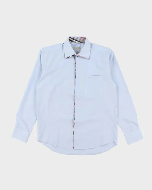 Vintage 2000's Burberry Nova Check Collar Plain Shirt - L sold by Rokit