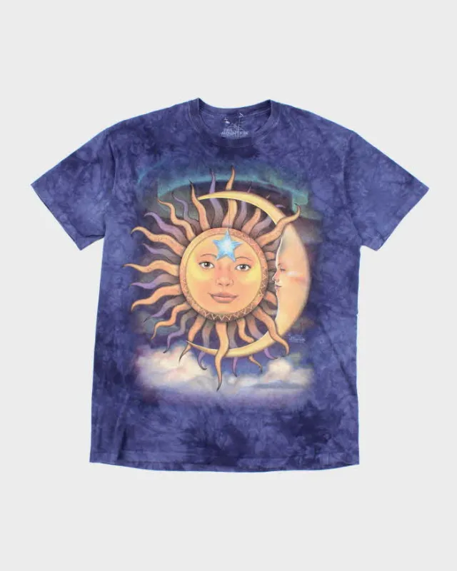 Vintage The Mountain Tie Dye Sun & Moon Graphic T-Shirt - L sold by Rokit