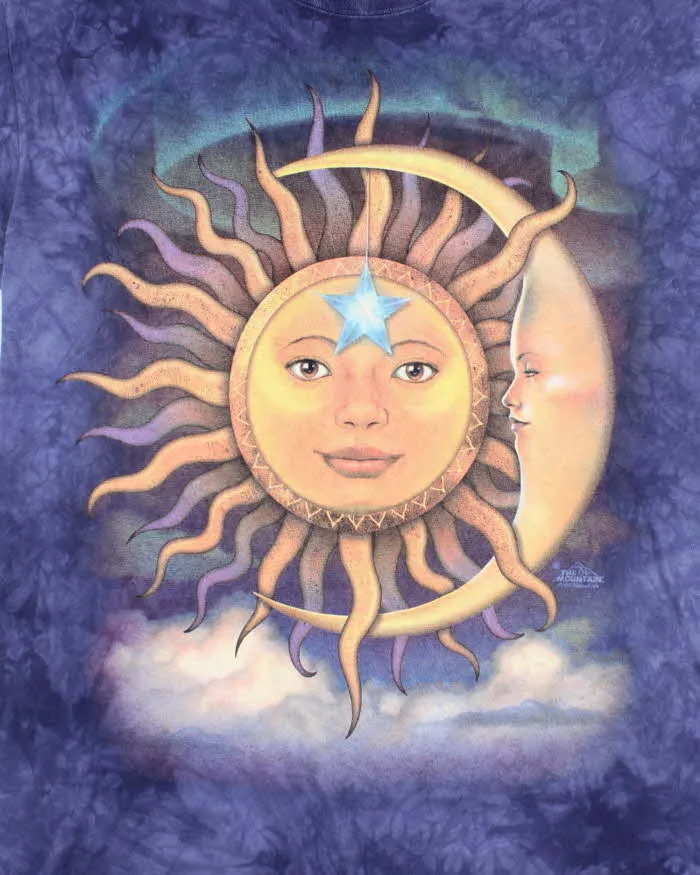 Vintage The Mountain Tie Dye Sun & Moon Graphic T-Shirt - L sold by Rokit product image thumbnail 3