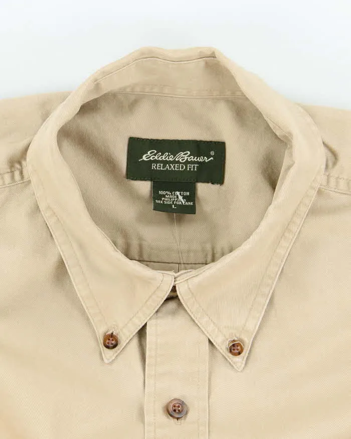 Vintage 2000's Eddie Bauer Heavyweight Plain Short Sleeve Shirt - L sold by Rokit product image thumbnail 5