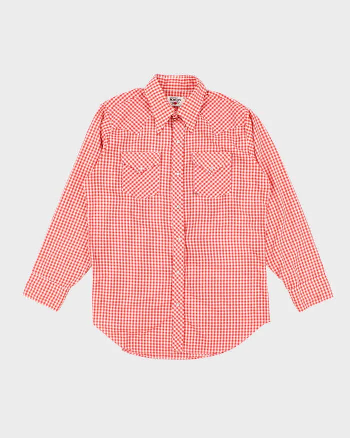 Vintage 70's GWG Cowboy Kings Western Snap Button Shirt - L sold by Rokit