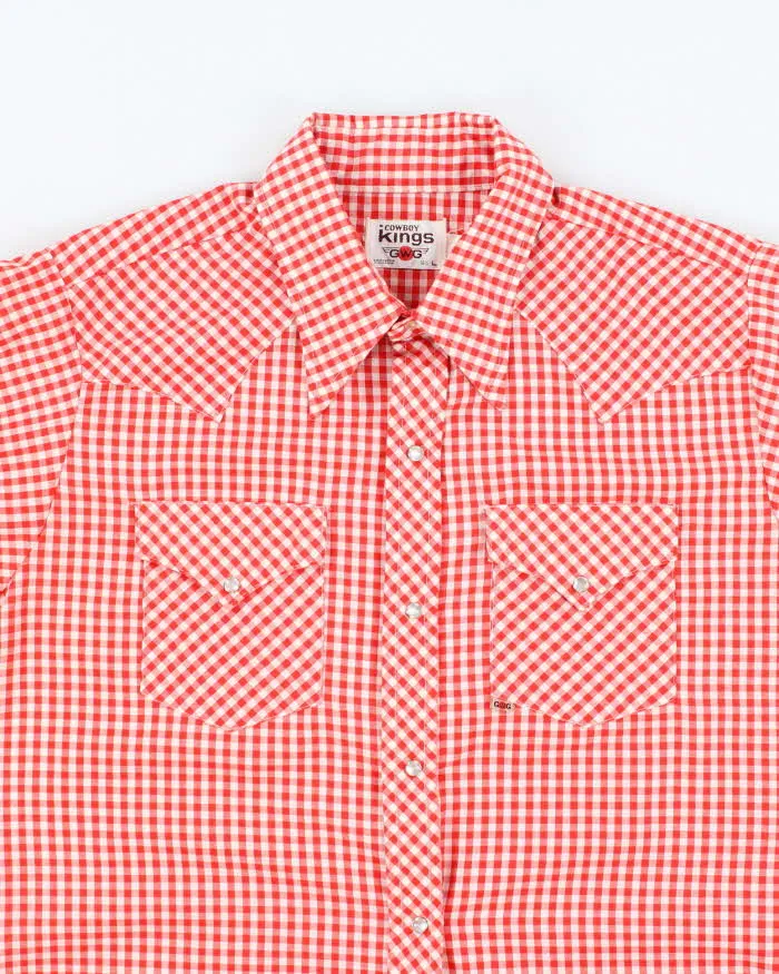 Vintage 70's GWG Cowboy Kings Western Snap Button Shirt - L sold by Rokit product image thumbnail 3