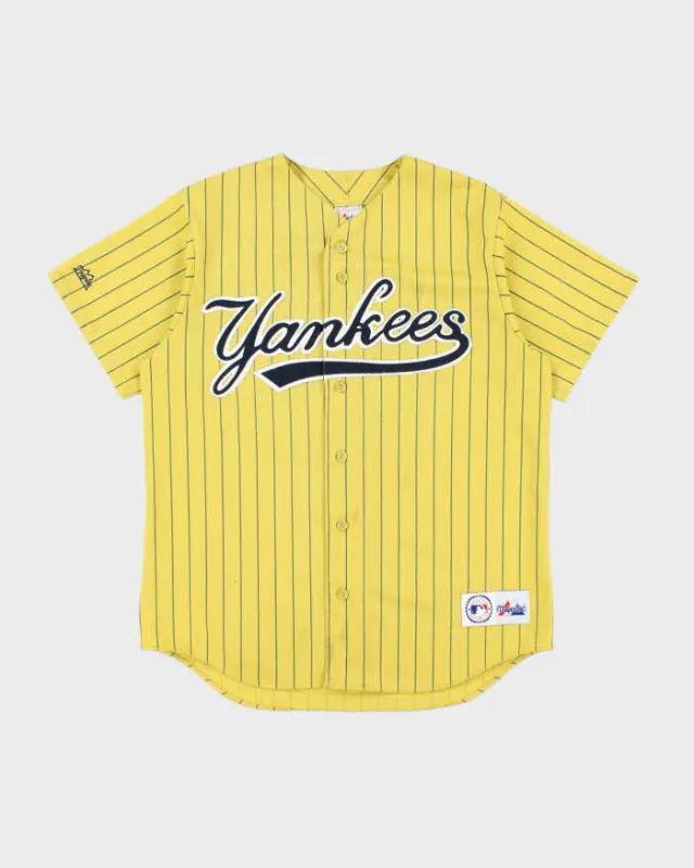 Vintage Y2K Yankee Striped MLB Baseball Jersey - M sold by Rokit