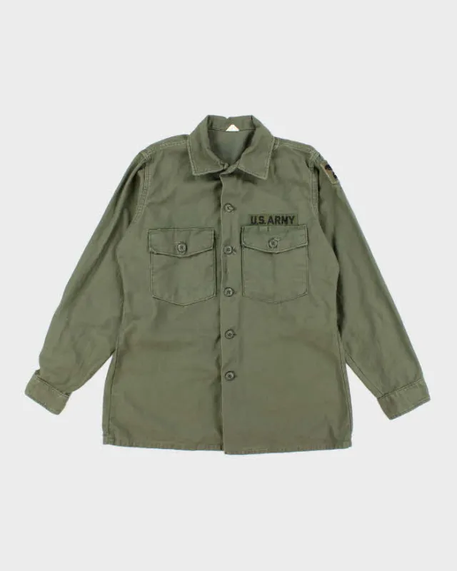 60s Vintage US Army OG-107 Utility Shirt - Large sold by Rokit