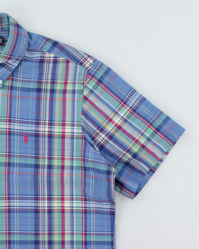 Vintage Ralph Lauren Striped Multi Coloured Short Sleeve Shirt - XL sold by Rokit product image thumbnail 4