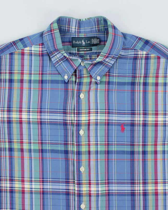Vintage Ralph Lauren Striped Multi Coloured Short Sleeve Shirt - XL sold by Rokit product image thumbnail 3