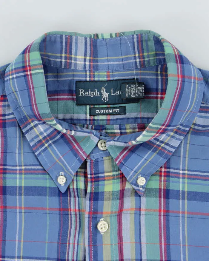 Vintage Ralph Lauren Striped Multi Coloured Short Sleeve Shirt - XL sold by Rokit product image thumbnail 5