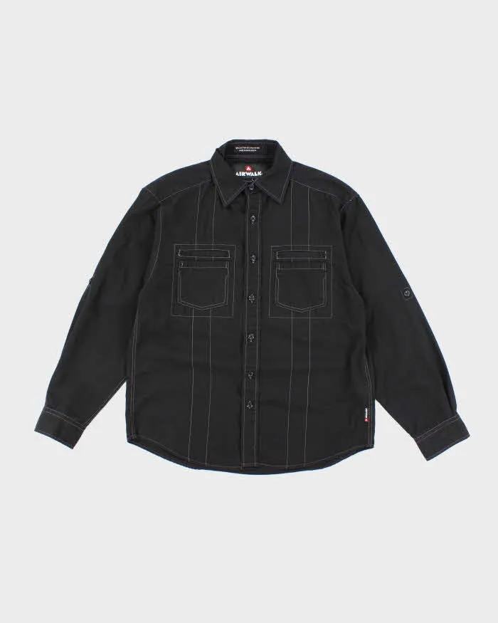 Vintage Y2K Air Walk Contrast Stitch Button Up Shirt - M sold by Rokit