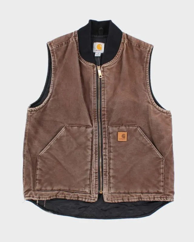 Vintage Carhartt Faded Workwear Gilet - M sold by Rokit