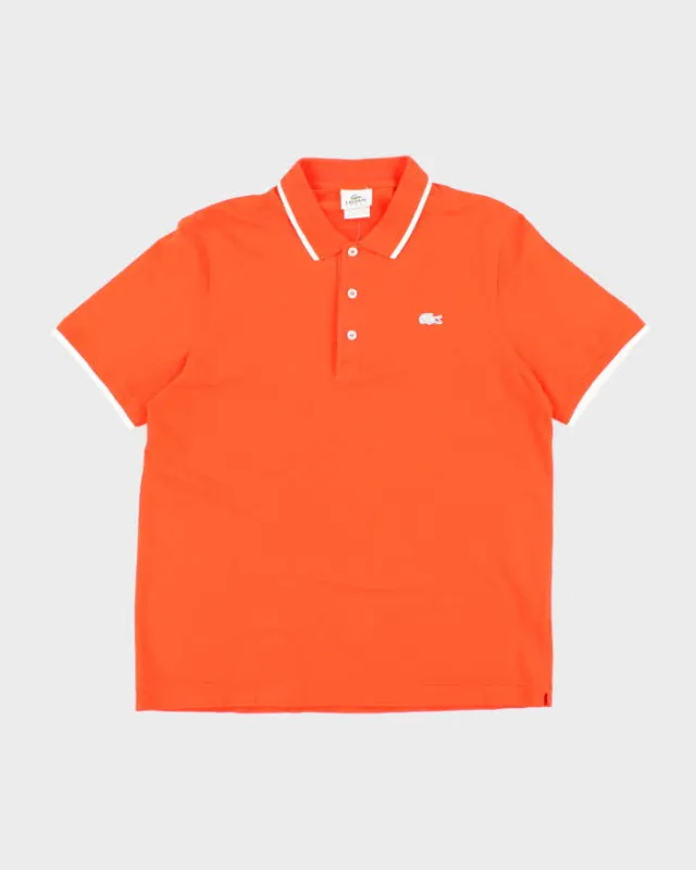 Vintage Lacoste White Croc Logo Polo Shirt - M sold by Rokit