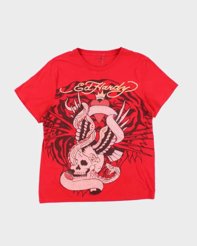 Vintage 2000's Ed Hardy Traditional Tattoo Graphic T-Shirt - M sold by Rokit
