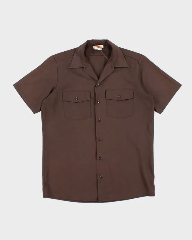 Vintage 90's Dickies Workwear Plain Short Sleeve Shirt - M sold by Rokit
