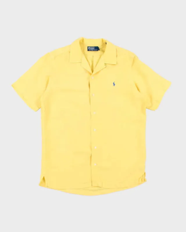 Vintage Ralph Lauren Linen & Silk Blend Shirt - M sold by Rokit