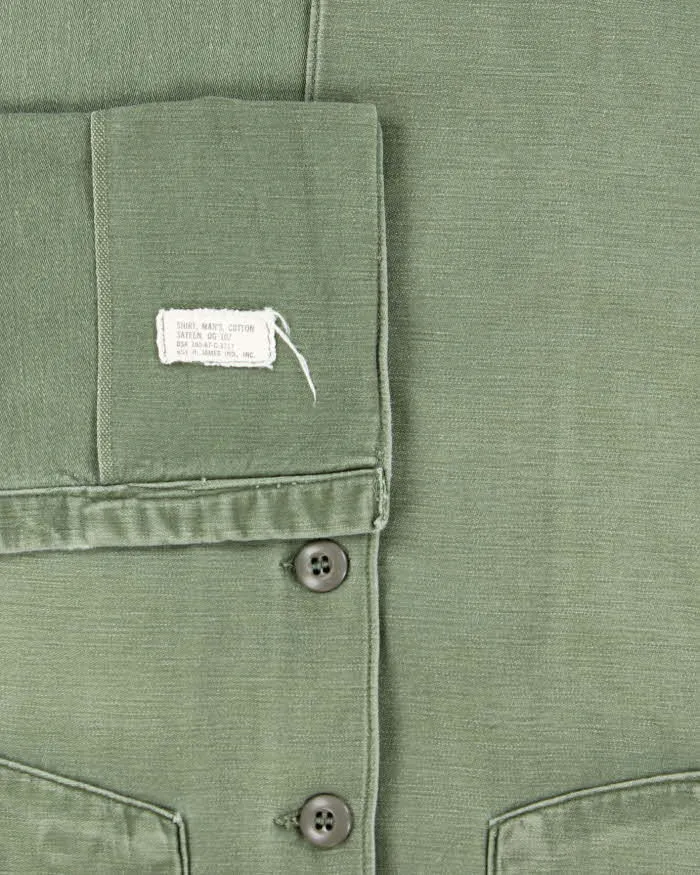 60s Vintage US Army OG-107 Utility Shirt - X-Large sold by Rokit product image thumbnail 5
