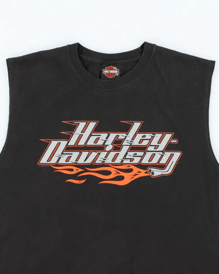 Vintage Harley Davidson Spell Out Graphic Cut Off T-Shirt - L sold by Rokit product image thumbnail 3