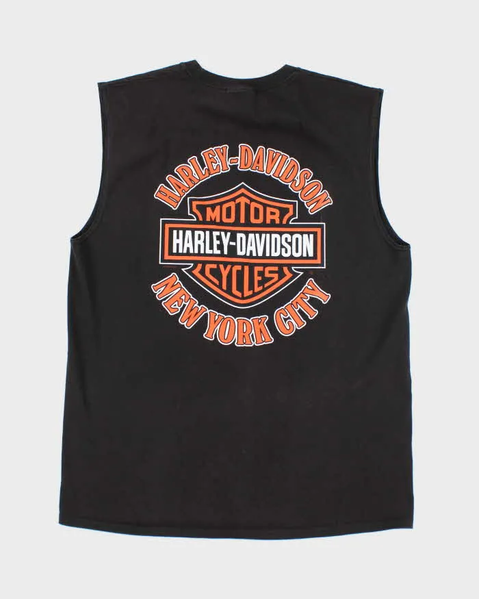 Vintage Harley Davidson Spell Out Graphic Cut Off T-Shirt - L sold by Rokit product image thumbnail 2
