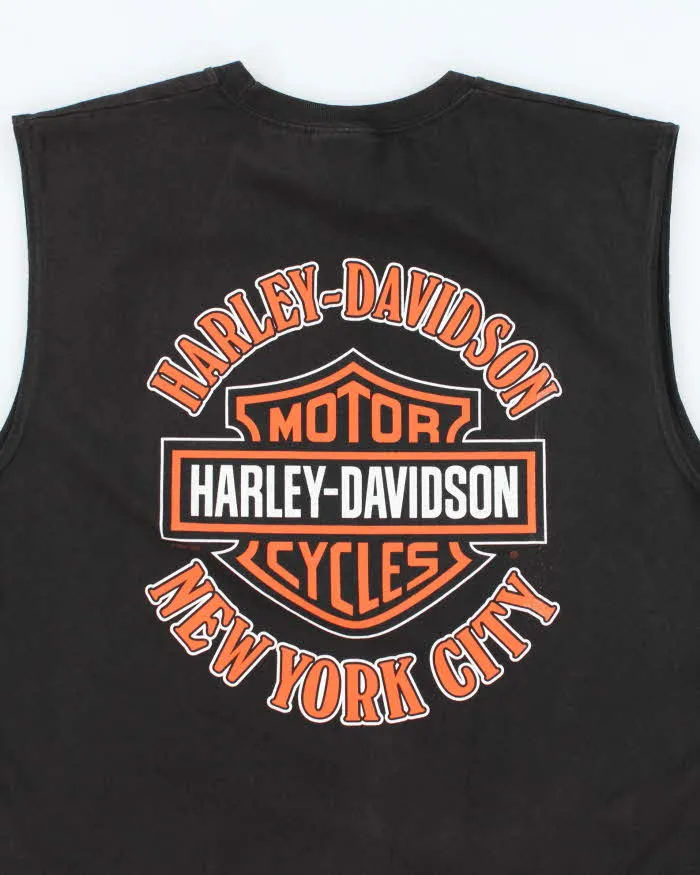 Vintage Harley Davidson Spell Out Graphic Cut Off T-Shirt - L sold by Rokit product image thumbnail 4