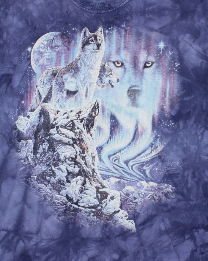 Vintage 2000's The Mountain Tie-Dye Wolf Graphic T-Shirt - L sold by Rokit product image thumbnail 3