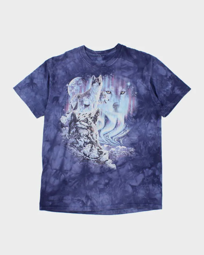 Vintage 2000's The Mountain Tie-Dye Wolf Graphic T-Shirt - L sold by Rokit