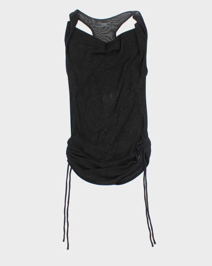 Vintage Y2k 00s Guess Sparkly Mesh Backless Cami - S sold by Rokit