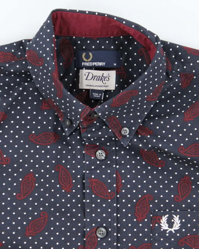 Vintage Fred Perry Patterned Long Sleeve Shirt - M sold by Rokit product image thumbnail 5