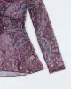 Vintage 00s Paisley Mesh Sheer Blouse - M sold by Rokit