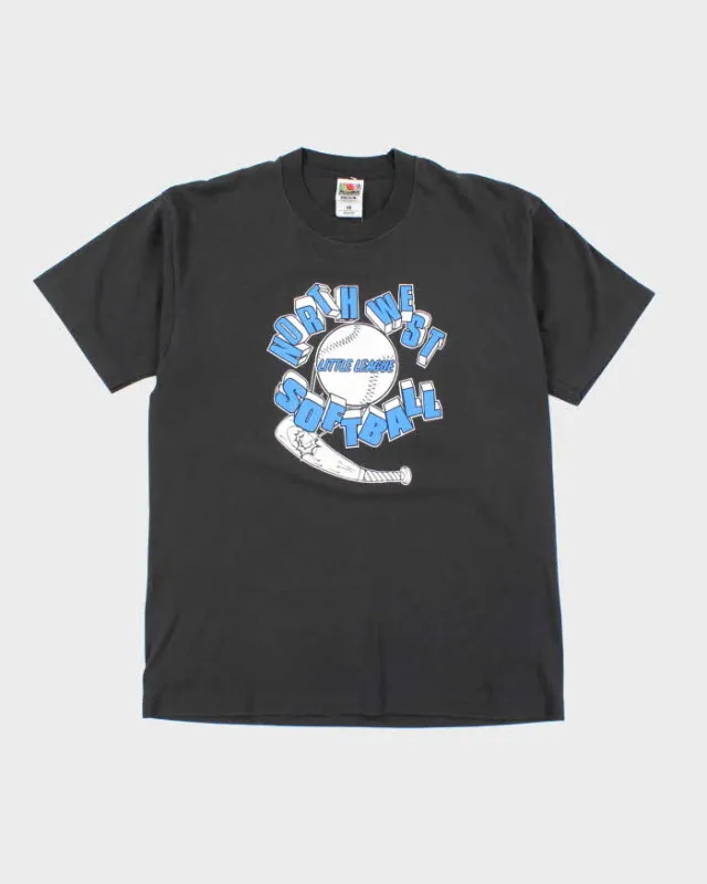 Vintage 90's Little League Baseball Single Stitch T-Shirt - L sold by Rokit