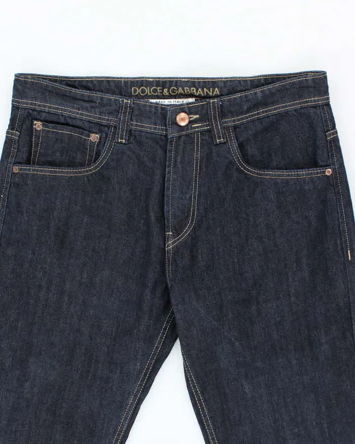 Vintage Y2K Dolce & Gabbana Embroidered Bee Dark Wash Jeans - W36 L30 sold by Rokit product image thumbnail 3