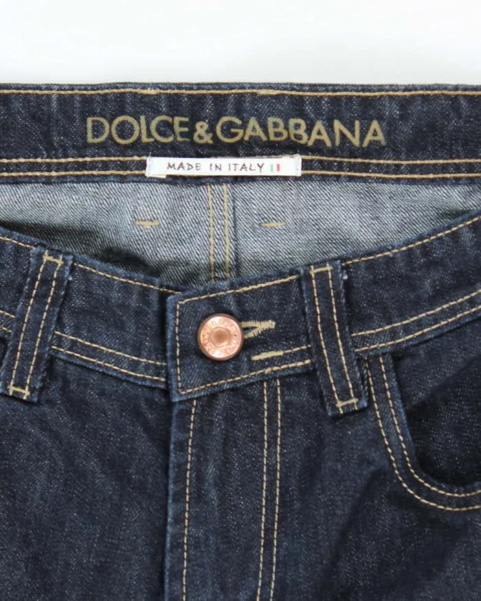 Vintage Y2K Dolce & Gabbana Embroidered Bee Dark Wash Jeans - W36 L30 sold by Rokit product image thumbnail 5