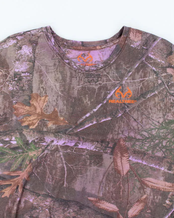 Vintage Y2K Real Tree Purple Camouflage All Over Print T-Shirt - XL sold by Rokit product image thumbnail 3