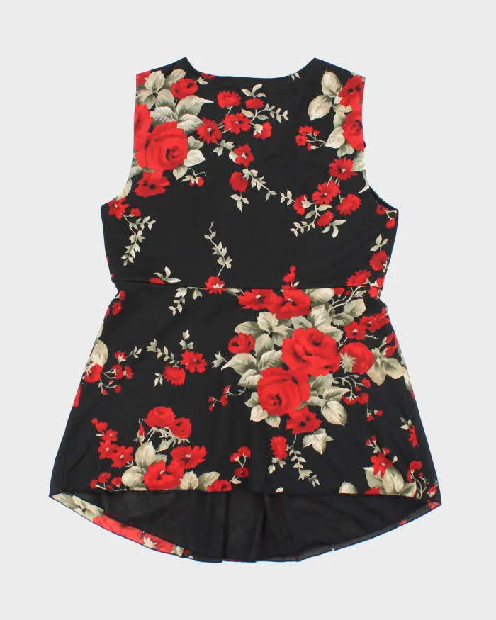 Vintage Y2k 00s Nine West Floral Double Mesh Top - M sold by Rokit product image thumbnail 2