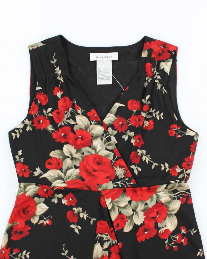 Vintage Y2k 00s Nine West Floral Double Mesh Top - M sold by Rokit product image thumbnail 3