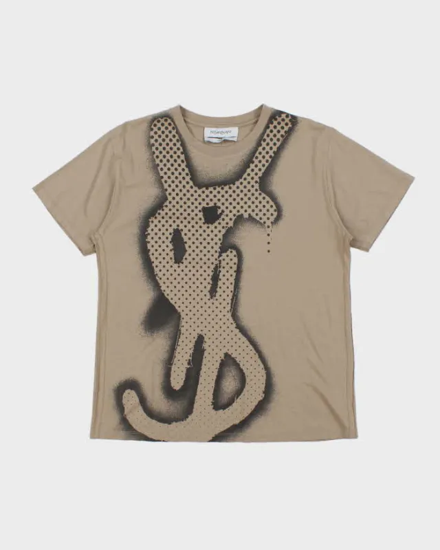 Vintage 90's Yves Saint Laurent Graffiti Graphic T-Shirt - M sold by Rokit