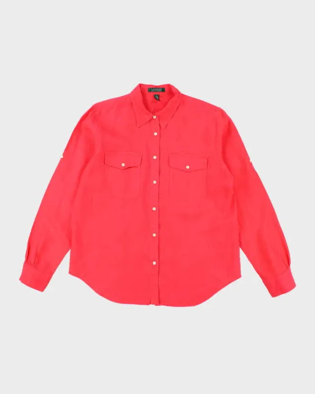Vintage Lauren by Ralph Lauren Button Up Long Sleeve Shirt - L sold by Rokit